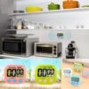 Large LCD Digital Kitchen Timer Magnetic Cooking Count-Down Up Clock Alarm