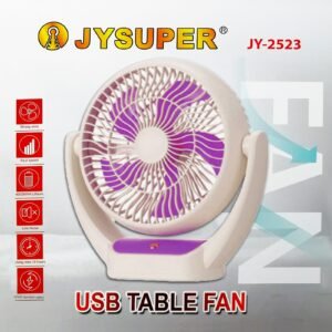 Alternative view of JY SUPER Rechargeable Desk Fan JY-2523 - টেবিল ফ্যান ২৫২৩