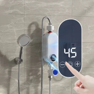Alternative view of Thermostatic Water Heater Shower and LCD Screen Temp Control RYK 007