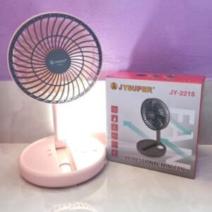 Alternative view of JY SUPER Rechargeable Foldable Fan JY 2215 With LED Light - লাইট সহ ফ্যান ২২১৫
