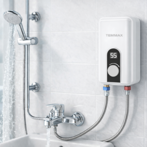 Alternative view of TEMMAX Instant Electric Water Heater 3500W–5500W | Digital Display | IPX4 Waterproof | Tankless Hot Water Heater