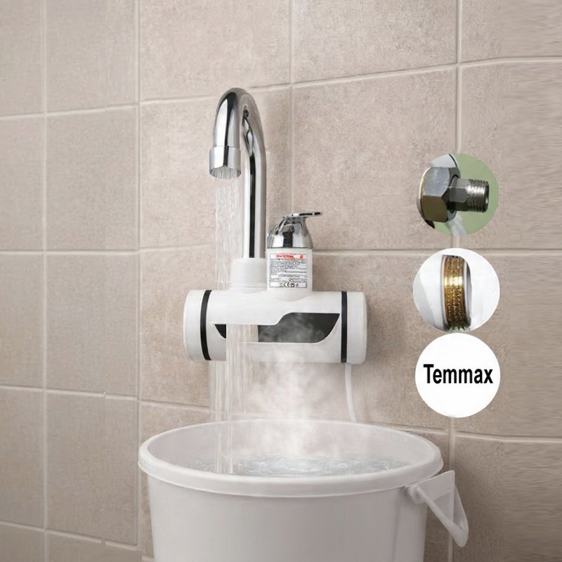 দেওয়ালের জন্য - Electric Hot Cold Water Tap Wall Mount