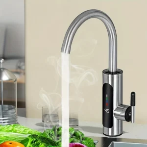 LED Metal Instant Electric Kitchen Faucet Water Tap - কিচেনের প্রিমিয়াম ইলেক্ট্রিক ওয়াটার ট্যাপ RY 019
