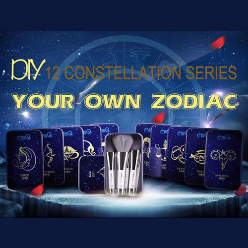 MSQ 6pcs Makeup Brushes Set With Magnetic Case