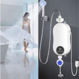 Thermostatic Water Heater Shower and LCD Screen Temp Control RYK 007